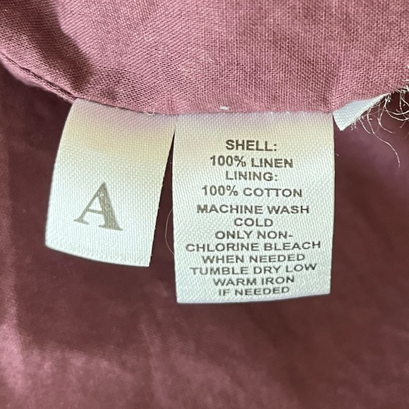 {LOFT} Sleeveless Linen Mini Shift Dress in Eggplant - Women's 0 - Picture 7 of 8